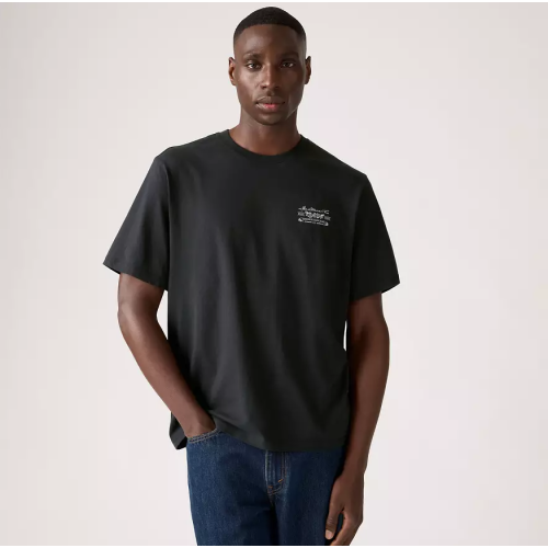 16143-1821 SS RELAXED FIT TEE BLACKS