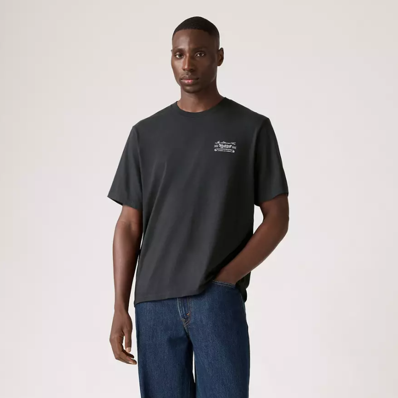16143-1821 SS RELAXED FIT TEE BLACKS