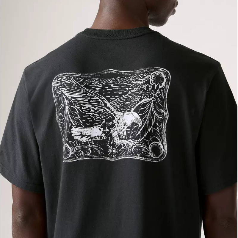 16143-1821 SS RELAXED FIT TEE BLACKS