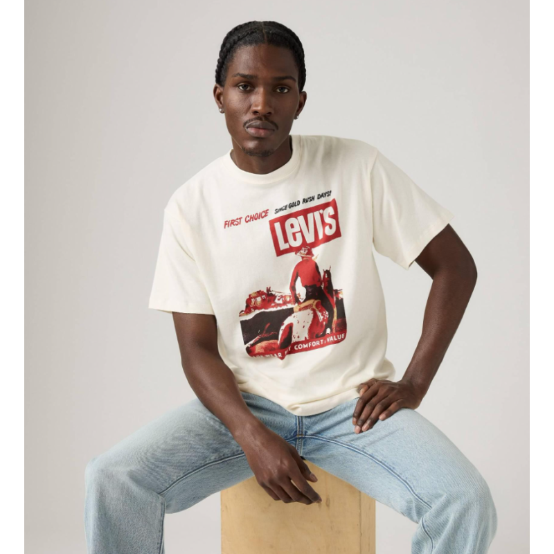 87373-0228 VINTAGE FIT GRAPHIC TEE NEUTRALS