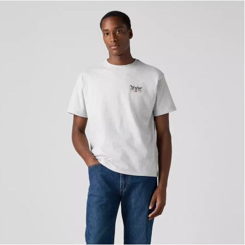 87373-0256 VINTAGE FIT GRAPHIC TEE GREYS