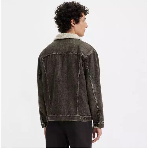 A5784-0001 RELAXED FIT SHERPA TRKR BLACKS
