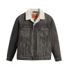 A5784-0001 RELAXED FIT SHERPA TRKR BLACKS