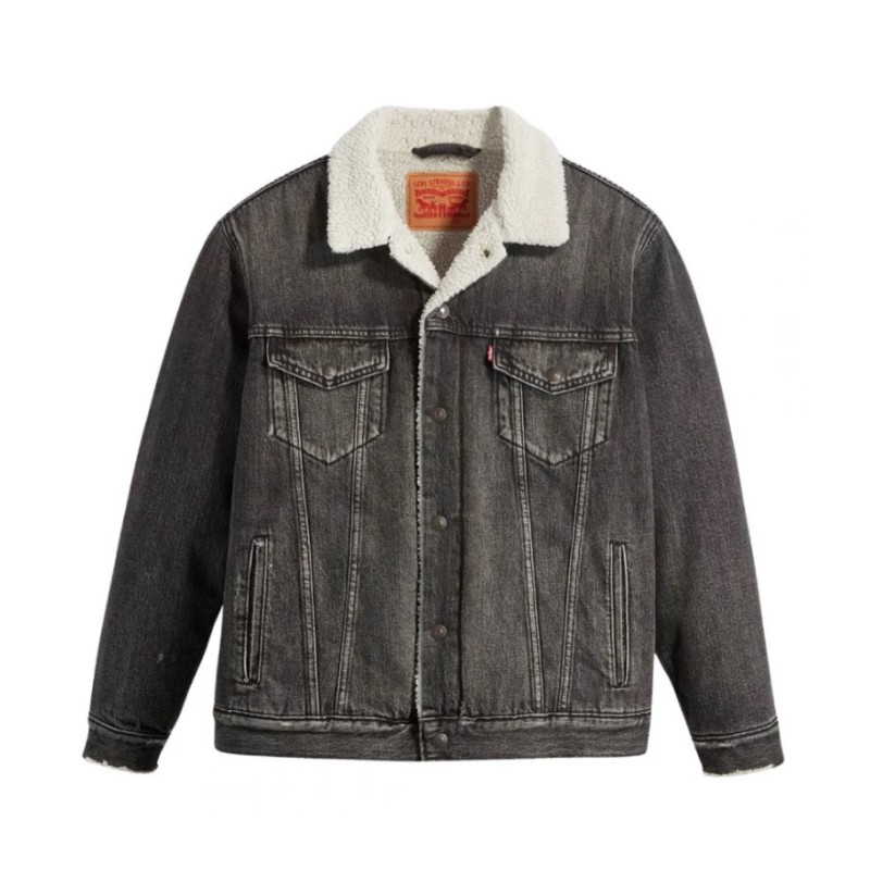 A5784-0001 RELAXED FIT SHERPA TRKR BLACKS
