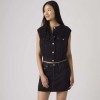 005NP-0003 COLLARLESS SHRUNKEN 90S VEST BLACK
