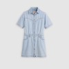 005I6-0003 SS LOGAN WESTERN DRESS LIGHT-INDIGO