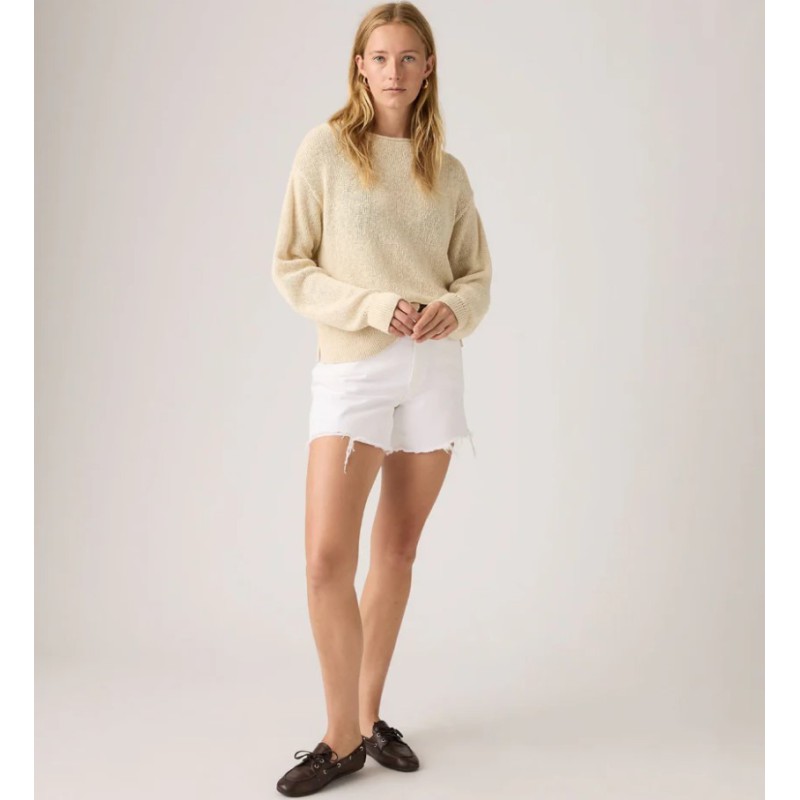 005DS-0007 RIBCAGE A-LINE SHORT WHITES