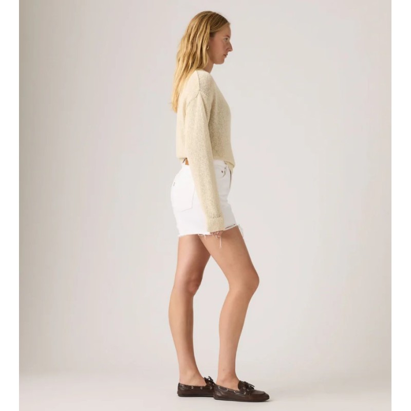 005DS-0007 RIBCAGE A-LINE SHORT WHITES