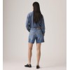 A9311-0005 HIGH BAGGY SHORT MED INDIGO-FLAT FINISH