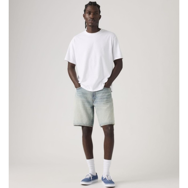 A8461-0039 468 LOOSE SHORTS LIGHT INDIGO-WORN IN
