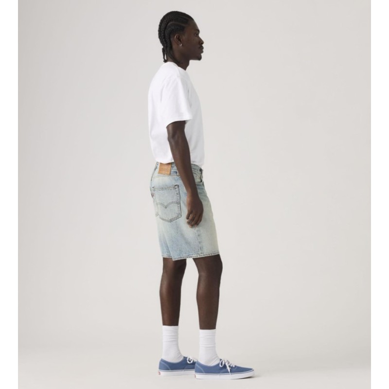 A8461-0039 468 LOOSE SHORTS LIGHT INDIGO-WORN IN