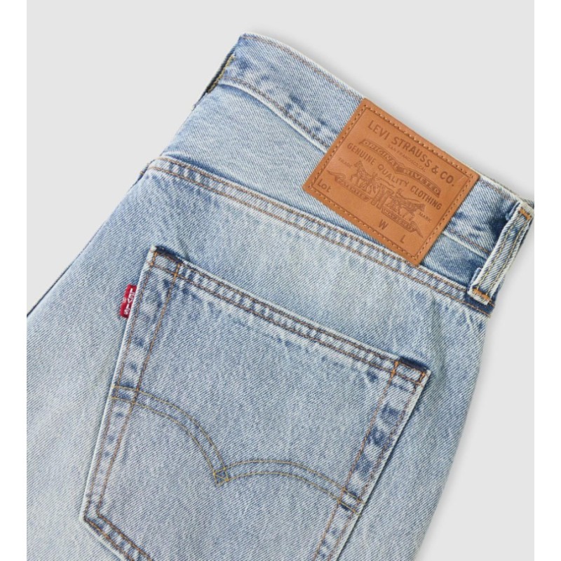A8461-0039 468 LOOSE SHORTS LIGHT INDIGO-WORN IN