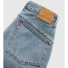 005DT-0002 SUPER BAGGY JORT MED INDIGO