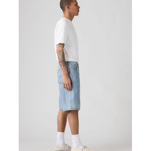 001JM-0006 478 BAGGY SHORTS LIGHT INDIGO