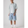 001JM-0006 478 BAGGY SHORTS LIGHT INDIGO