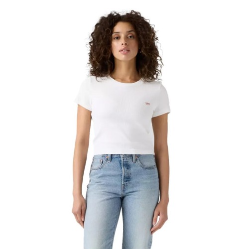 004Q5-0000 ESSENTIALS SPORTY TEE EMB NEUTRALS
