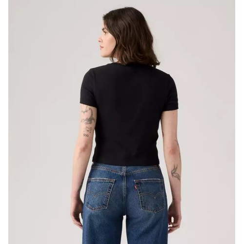 004Q5-0001 ESSENTIALS SPORTY TEE EMB BLACKS