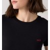 004Q5-0001 ESSENTIALS SPORTY TEE EMB BLACKS