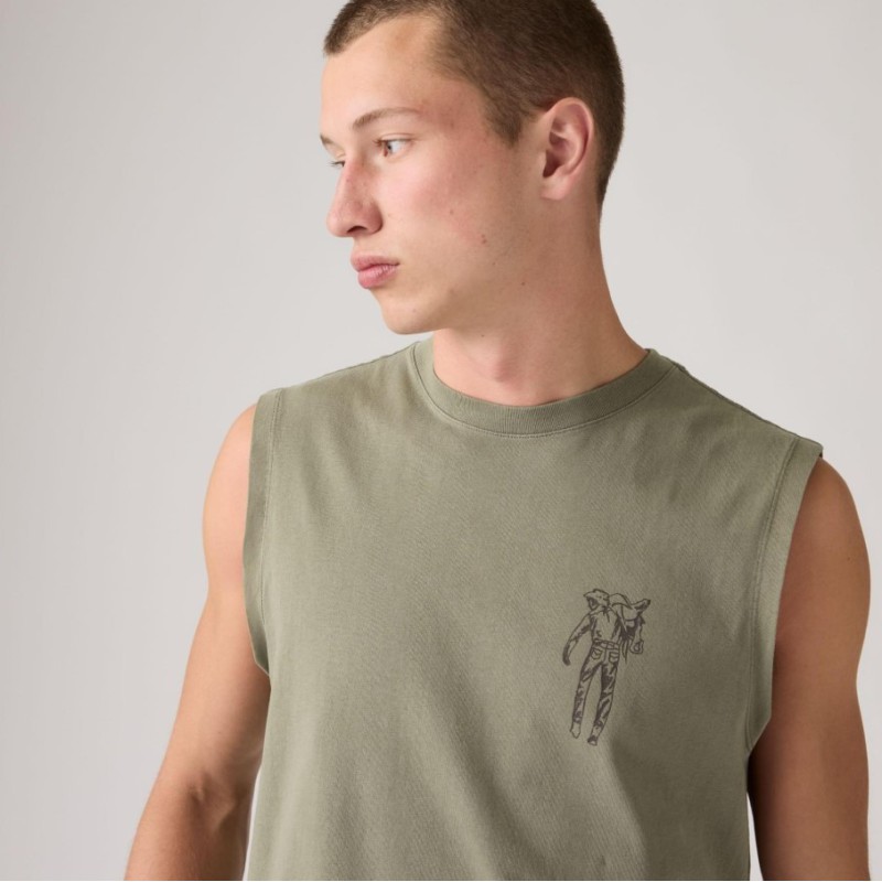 0054S-0005 GR MUSCKLE TANK GREENS